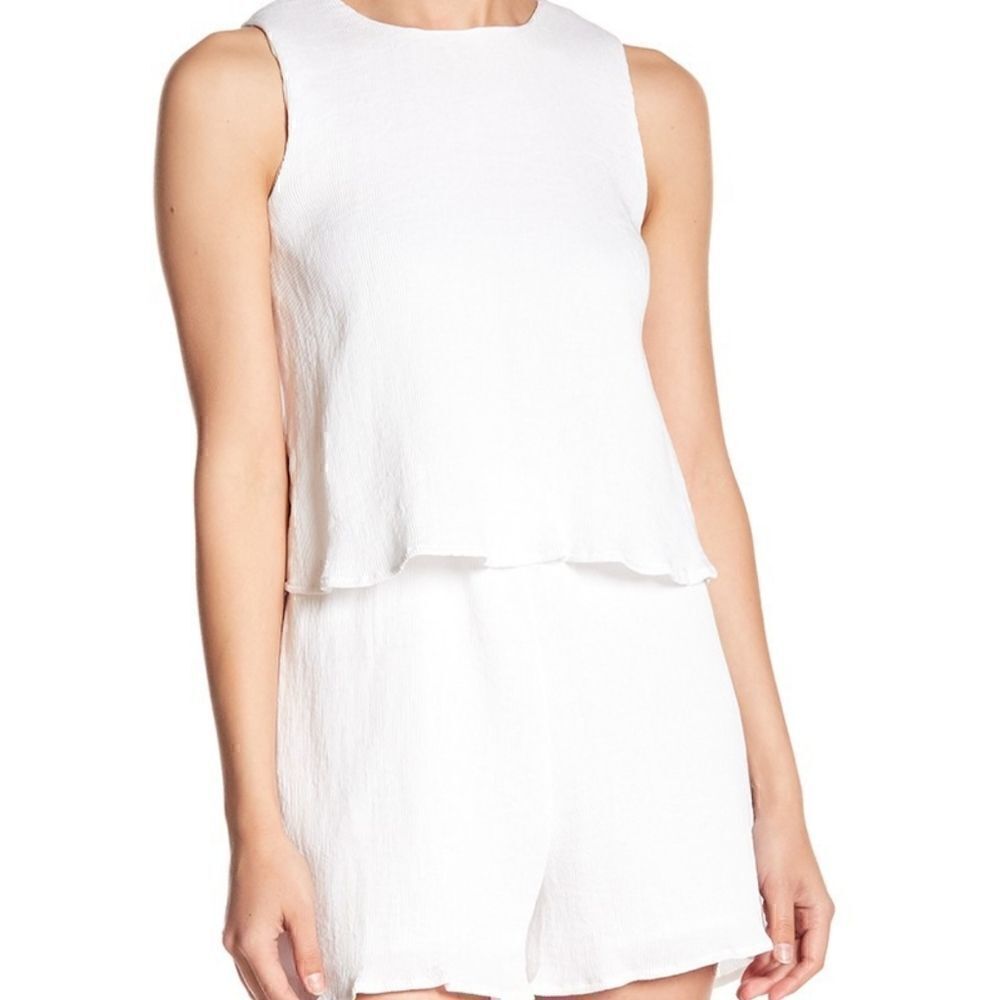 ‎J.O.A. Layered Romper Button Back Detail BC5266 S